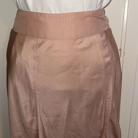 Nicole Miller‎ Collection pink silk unusual asymmetrical skirt - Picture 4 of 9